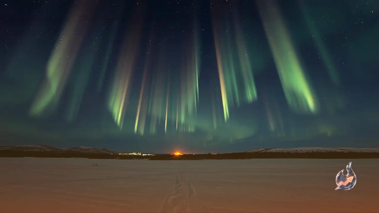 Why Glowing Pillars of Light Appear in the Winter Night Sky