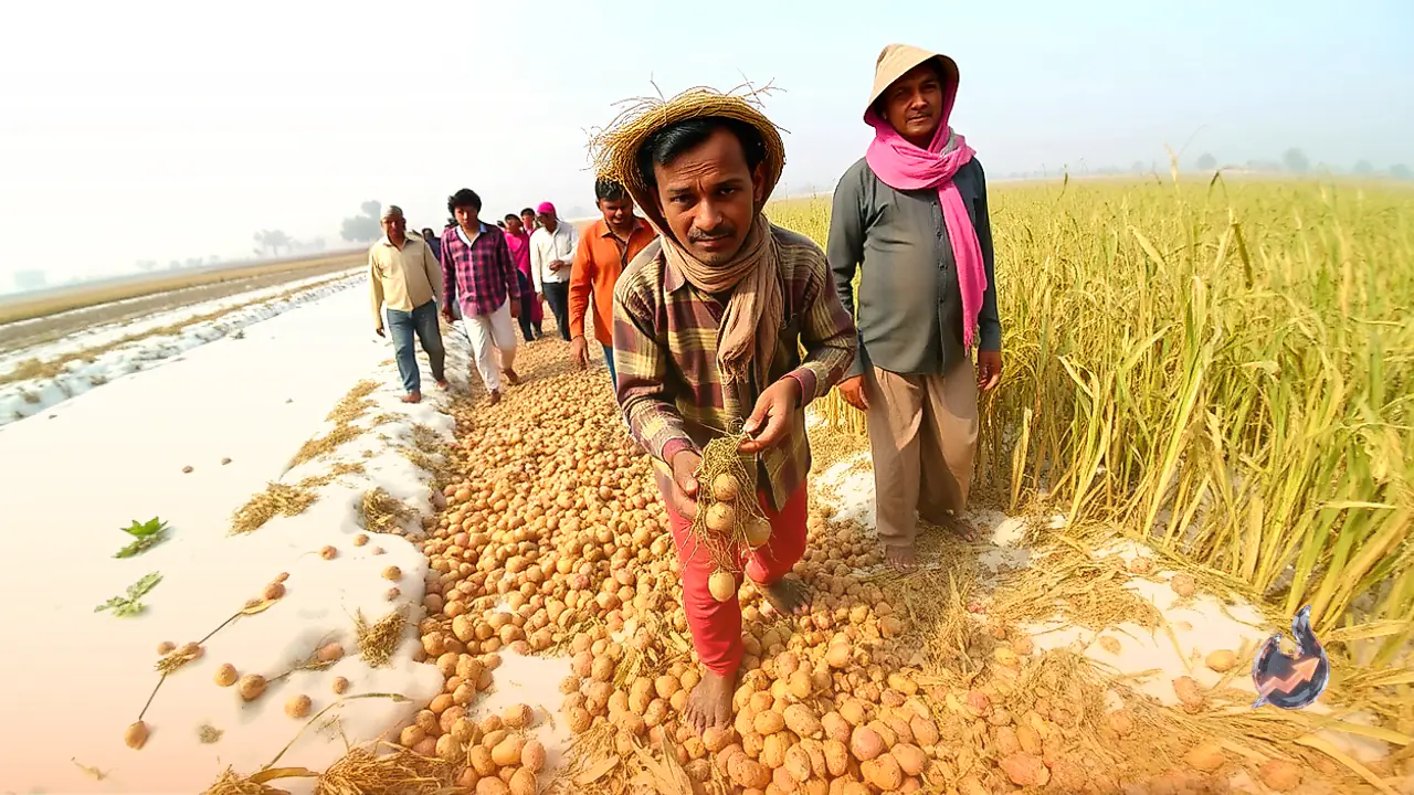 Winter Potato Cultivation Following Paddy Harvest Brings Strong Yields for Mainpat Farmer Sikandar