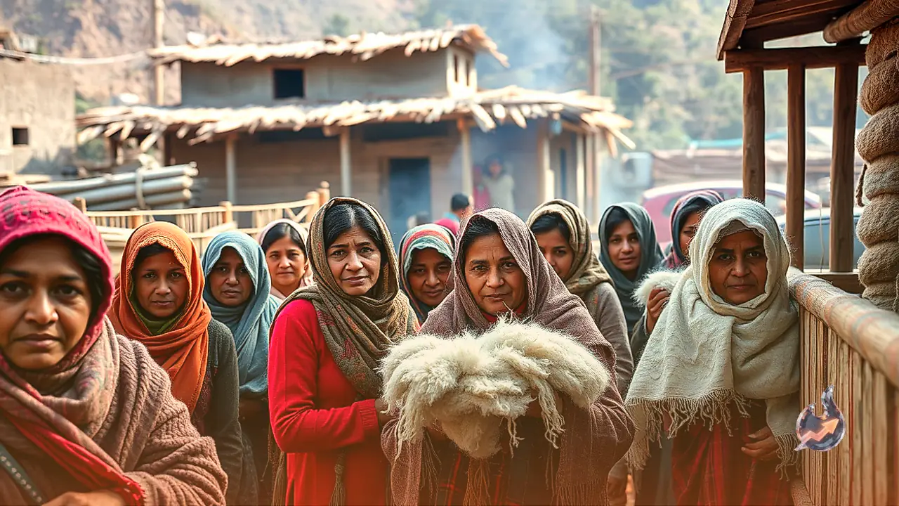 Women in Uttarakhand's Darkot Village Weave Warm Angora Woollens on Traditional Handlooms