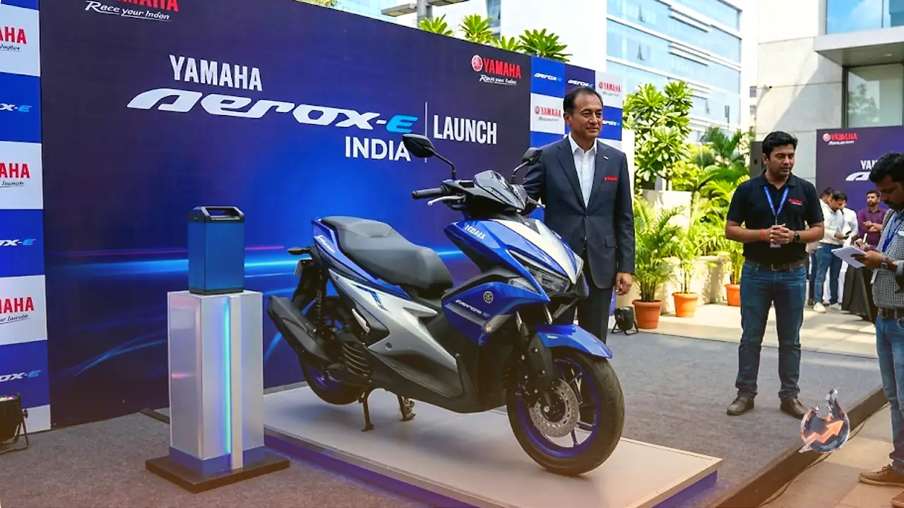 Yamaha enters India's high-performance electric scooter market with the Aerox-E launch