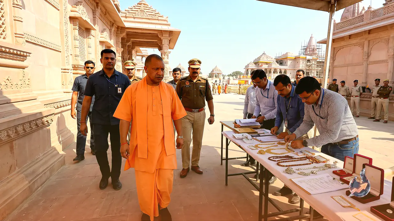Yogi Adityanath Visits Ayodhya as SIT Uncovers Stolen Diamonds and Jewelry Among Ram Mandir Trust Offerings