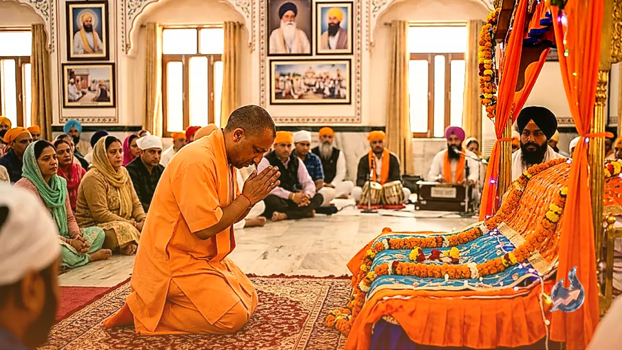 Yogi Adityanath Pays Homage to Guru Nanak Dev on Jyoti Jot Diwas, Hails Message of Service and Equality