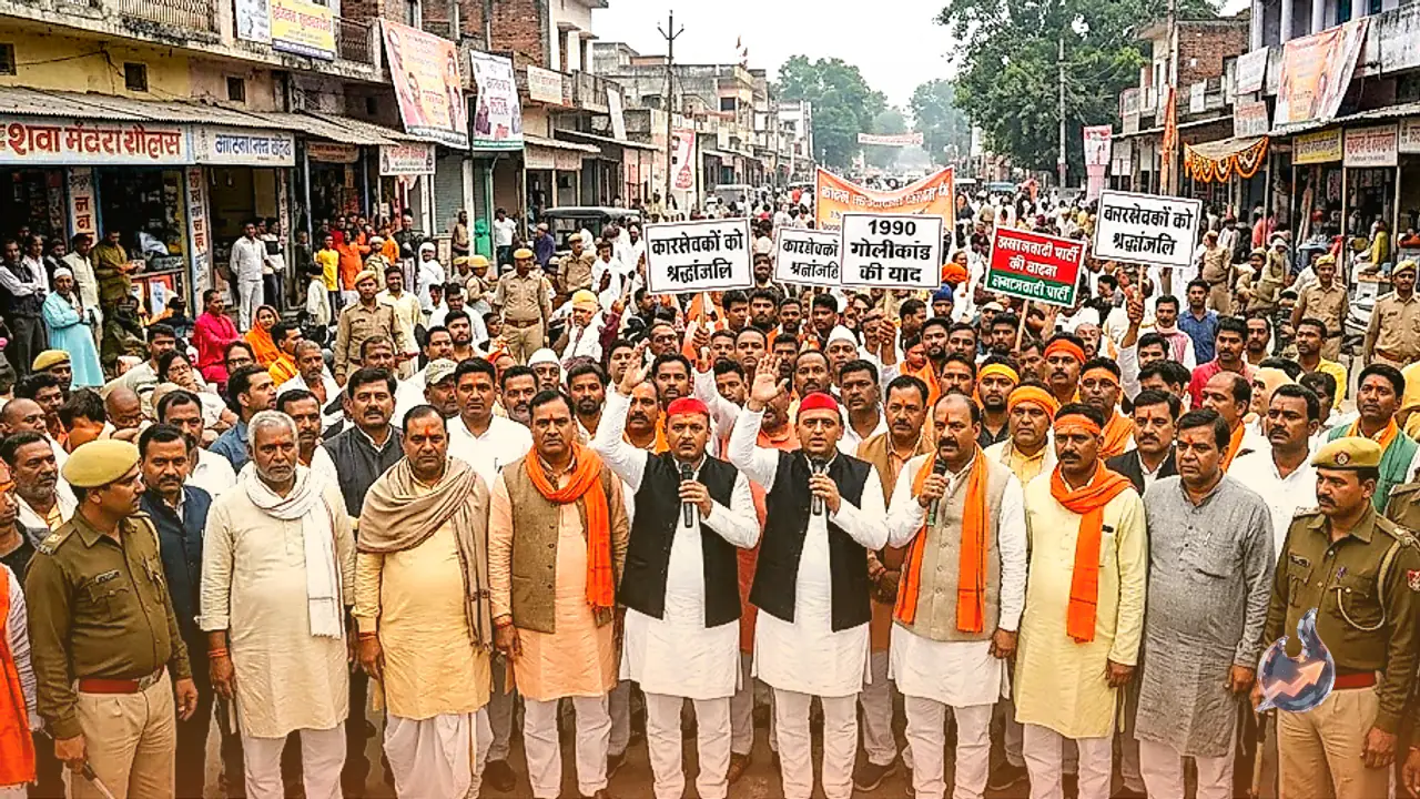 Yogi Adityanath Targets Akhilesh Yadav Over October 30 1990 Ayodhya Police Firing