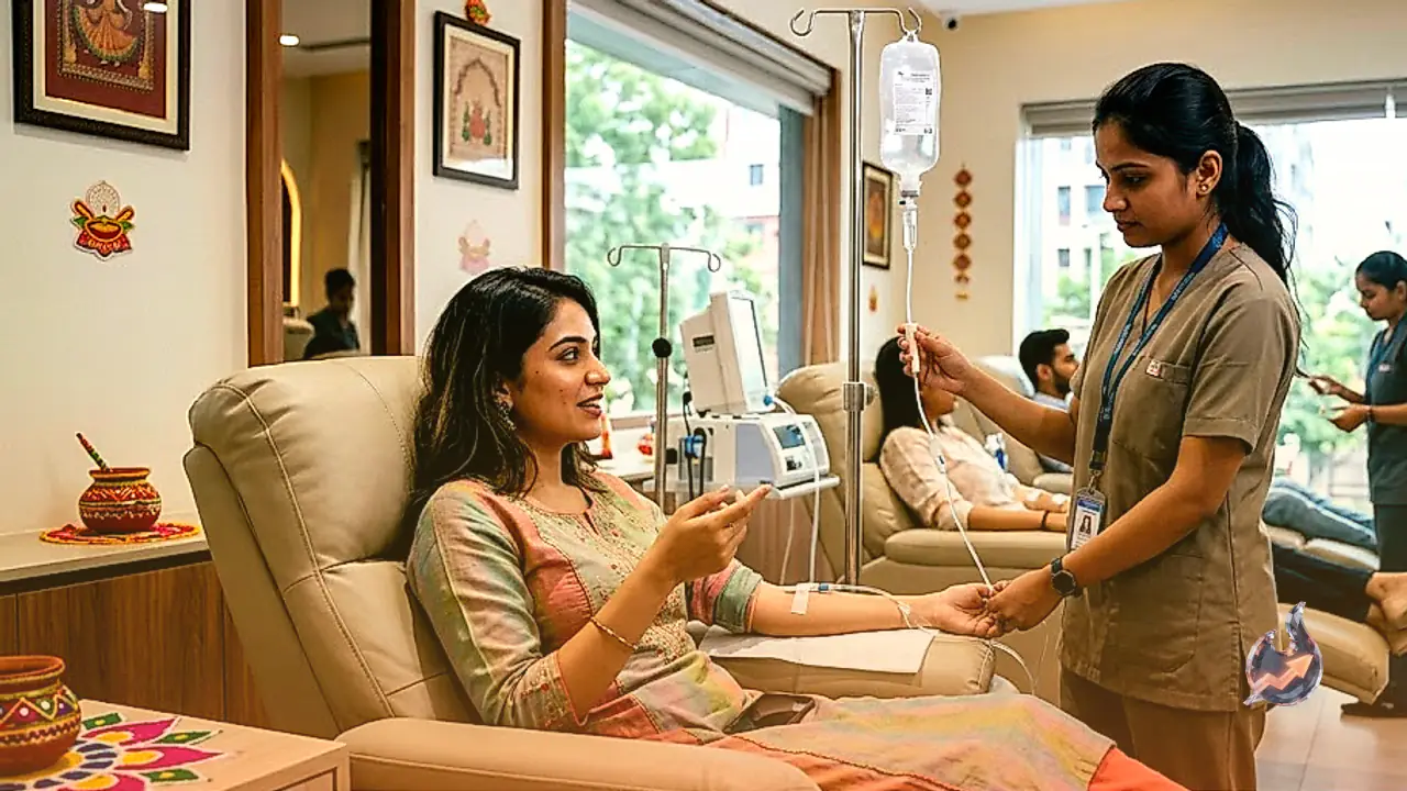 गरबा में ऊर्जा और ग्लो के लिए नया ट्रेंड, अहमदाबाद में नवरात्रि से पहले नसों में IV ड्रिप ले रहे युवा