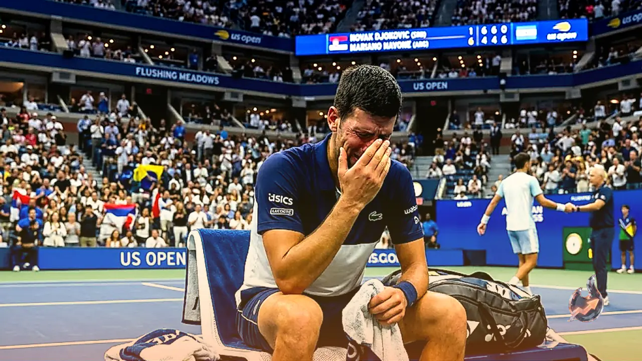 Novak Djokovic breaks down in tears during US Open first-round exit
