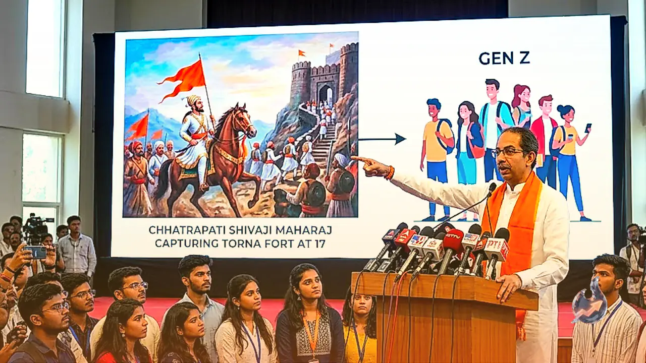 Uddhav Thackeray Defends Gen Z Against Cockroach Remark, Invokes Chhatrapati Shivaji Maharaj Capturing Torna Fort at 17
