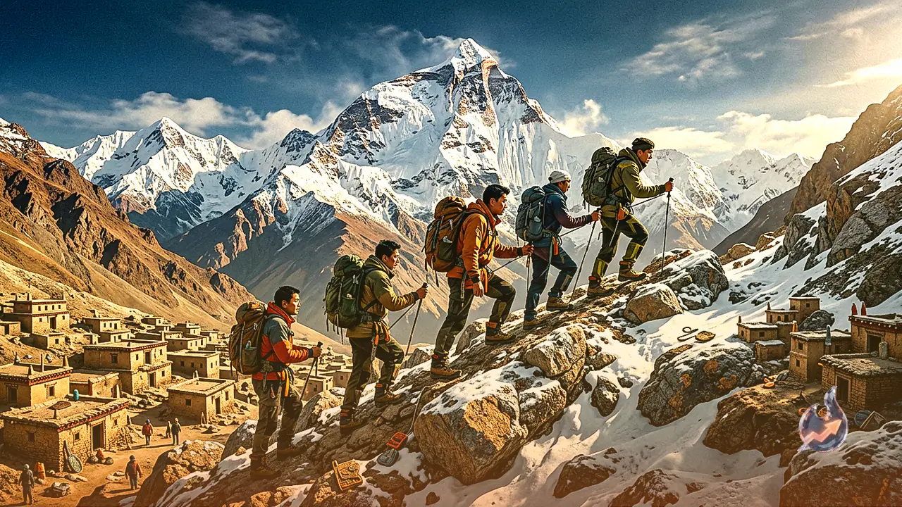 Mountaineer Vishal Thakur and Team Scale 23,409 Foot High Nun Peak in Zanskar Range in Four Days