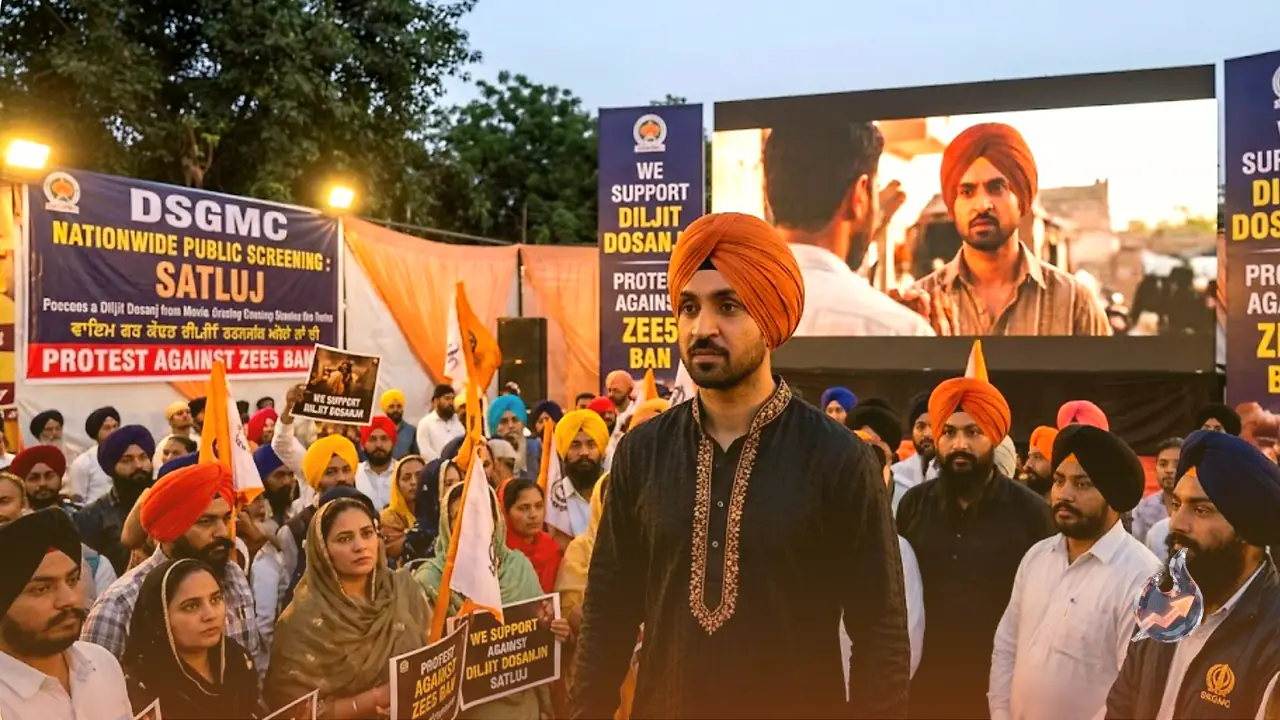 Controversy Erupts as ZEE5 Abruptly Pulls Diljit Dosanjh Starrer Satluj, DSGMC Initiates Nationwide Public Screenings
